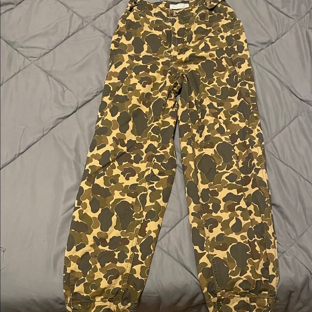 Everlane Camouflage Wide Leg Pants